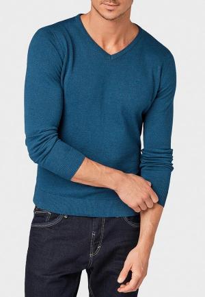 Пуловер Tom Tailor Denim. Цвет: синий