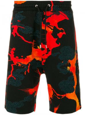 Спортивные шорты с графическим принтом Givenchy. Цвет: чёрный