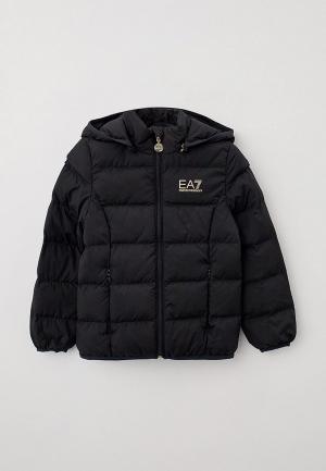 Куртка утепленная EA7. Цвет: черный