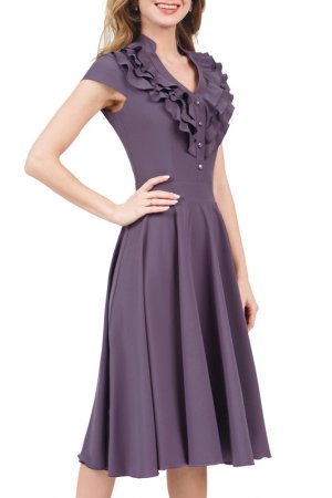 Платье MARICHUELL. Цвет: серо-лиловый