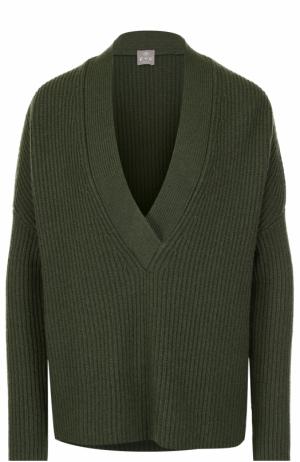 Кашемировый пуловер свободного кроя FTC. Цвет: хаки