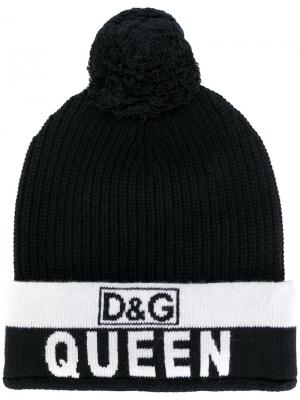 Queen bobble hat Dolce & Gabbana. Цвет: чёрный