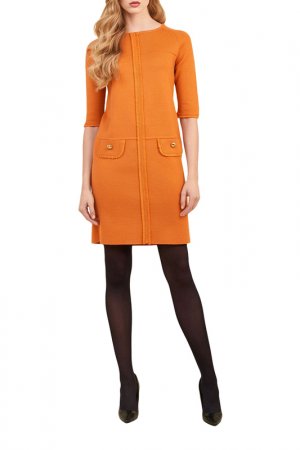 Платье Luisa Spagnoli. Цвет: оранжевый
