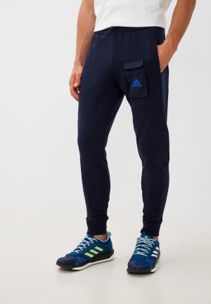 Брюки спортивные adidas. Цвет: синий
