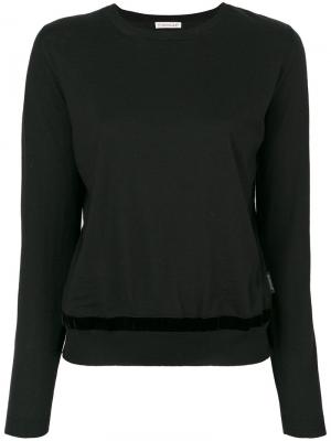 Классический вязаный свитер Moncler. Цвет: чёрный