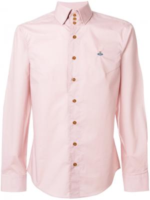 Рубашка на пуговицах Vivienne Westwood. Цвет: розовый и фиолетовый