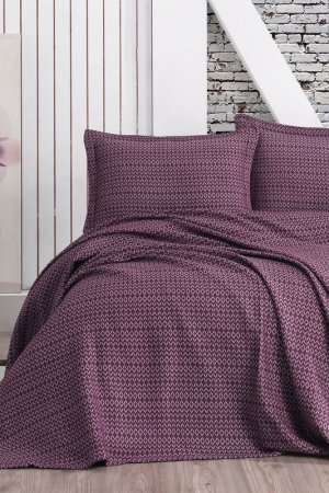 Double bedspread set ENLORA HOME. Цвет: purple