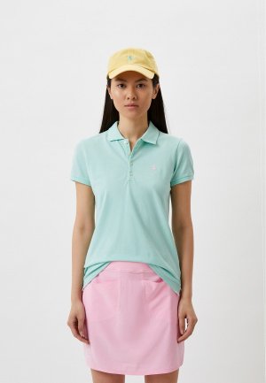 Поло Polo Golf Ralph Lauren. Цвет: бирюзовый