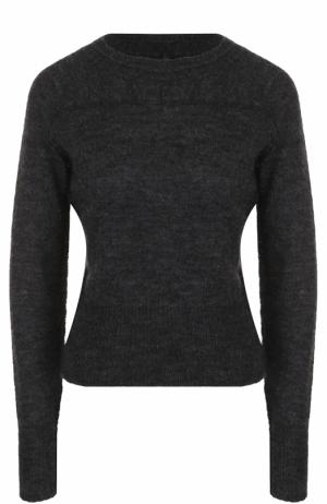 Приталенный пуловер с круглым вырезом Isabel Marant Etoile. Цвет: серый
