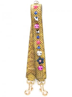Декорированная лямка на плечо Dolce & Gabbana. Цвет: жёлтый и оранжевый