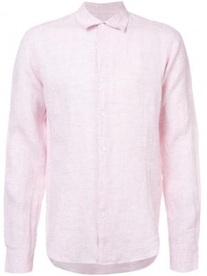 Классическая рубашка с длинными рукавами Orlebar Brown. Цвет: розовый и фиолетовый