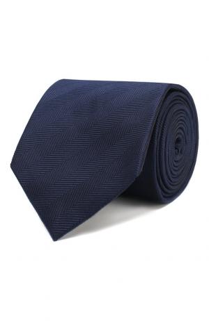 Шелковый галстук Van Laack. Цвет: темно-синий