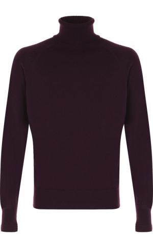 Кашемировый свитер с воротником-стойкой Tom Ford. Цвет: бордовый