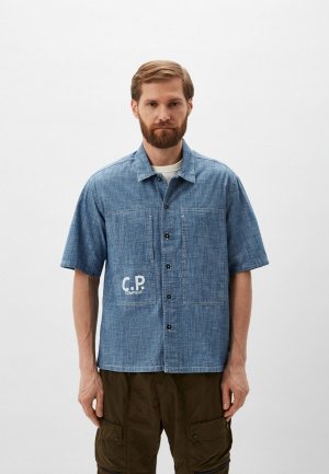 Рубашка джинсовая C.P. Company. Цвет: синий