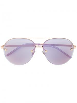 Солнцезащитные очки-авиаторы Pomellato. Цвет: розовый и фиолетовый