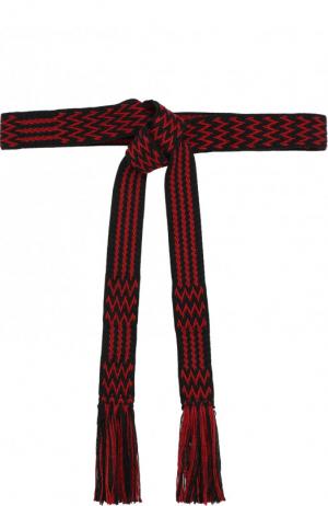 Плетеный ремень с кисточками Isabel Marant. Цвет: черный