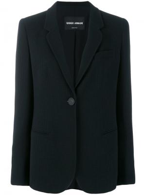 Классический пиджак Giorgio Armani. Цвет: чёрный