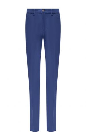 Однотонные джинсы прямого кроя со стрелками Escada. Цвет: синий