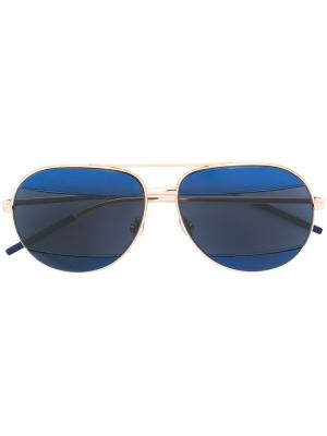 Солнцезащитные очки Split 2 Dior Eyewear. Цвет: металлический