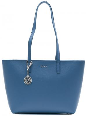 Средняя сумка-шоппер Donna Karan. Цвет: синий