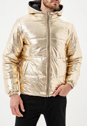 Куртка утепленная Topman. Цвет: золотой