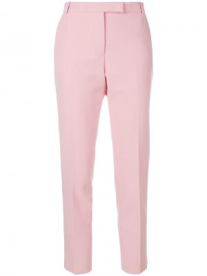 Прямые укороченные брюки Ermanno Scervino. Цвет: розовый и фиолетовый