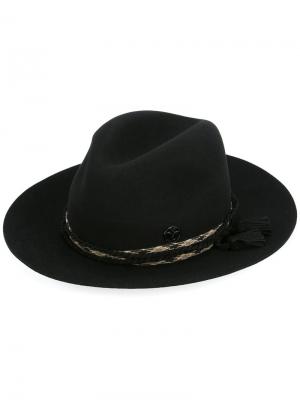 Шляпа с кисточкой Maison Michel. Цвет: чёрный