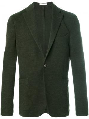 Пиджак с застежкой на две пуговицы Boglioli. Цвет: зелёный