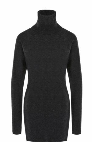 Удлиненный шерстяной свитер с высоким воротником Tegin. Цвет: темно-серый