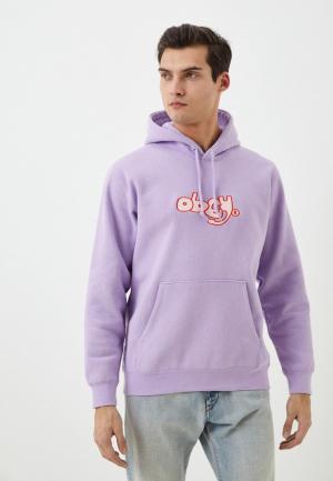 Худи Obey. Цвет: фиолетовый