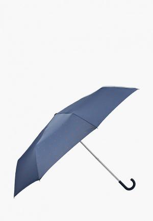 Зонт складной Violeta by Mango. Цвет: синий