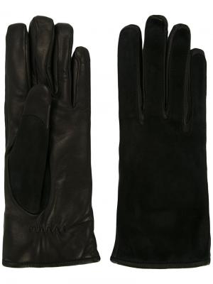 Водительские перчатки с контрастной отделкой Lanvin. Цвет: чёрный