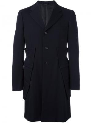 Пальто с накладными карманами Comme Des Garçons Homme Plus. Цвет: синий