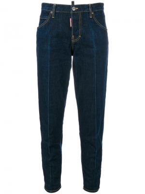 Зауженные джинсы Dsquared2. Цвет: синий