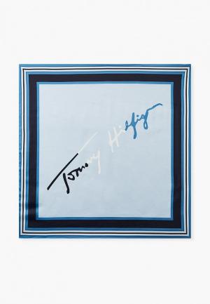 Платок Tommy Hilfiger. Цвет: голубой