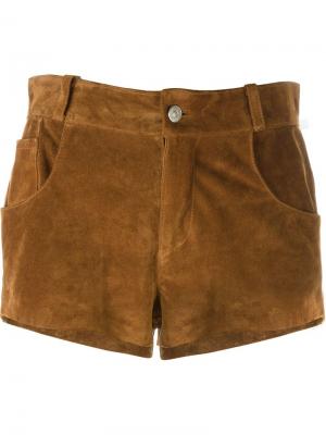 Короткие шорты с бахромой Au Jour Le. Цвет: коричневый