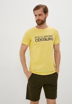 Футболка Centauro. Цвет: желтый
