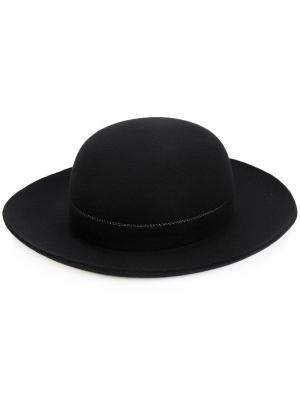 Широкополая шляпа Comme Des Garçons. Цвет: чёрный