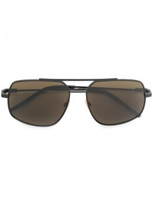 Солнцезащитные очки авиаторы Fendi Eyewear. Цвет: чёрный