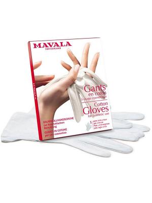 Перчатки х/б Gants Gloves Mavala. Цвет: белый