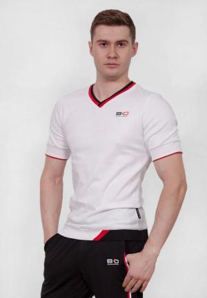 Футболка Bodro Design. Цвет: белый