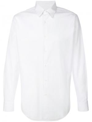Приталенная строгая рубашка Fendi. Цвет: белый