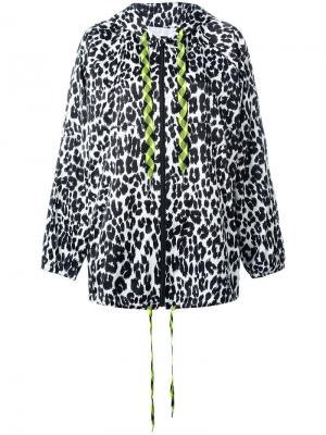 Леопардовая куртка с капюшоном Marc Jacobs. Цвет: чёрный
