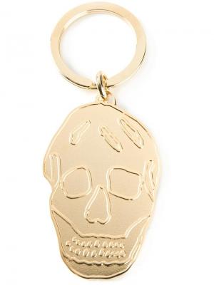 Брелок для ключей с черепом Alexander McQueen. Цвет: металлический