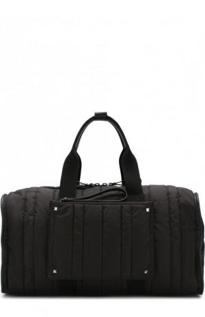 Текстильная спортивная сумка на молнии  Garavani Valentino. Цвет: черный