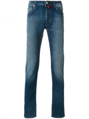 Классические джинсы с эффектом варенки Jacob Cohen. Цвет: синий