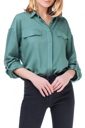 Блузка VILATTE. Цвет: светло-зеленый