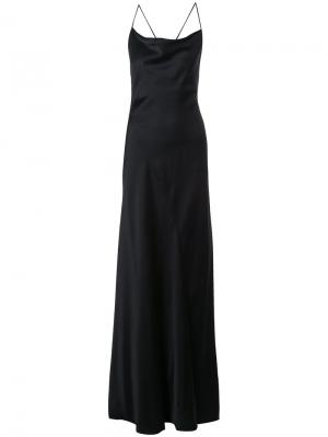 Вечернее платье с открытой спиной Dvf Diane Von Furstenberg. Цвет: чёрный