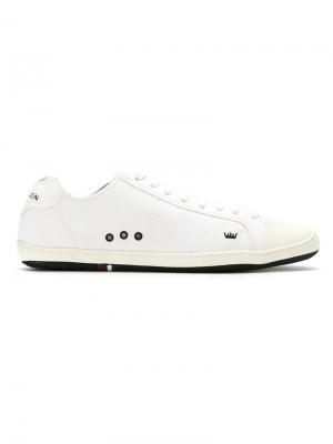 Leather lace-up sneakers Osklen. Цвет: белый
